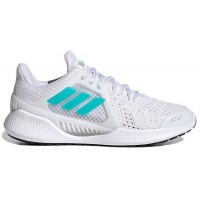 Кроссовки Adidas Climacool белые с бирюзовым